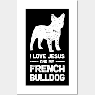 French Bulldog - Funny Jesus Christian Dog Posters and Art